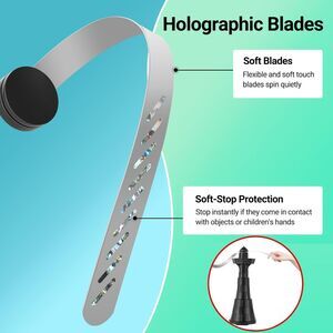 Fly Fans for Tables 3pcs,Outdoor Table Top Fly Fan Height adjustable